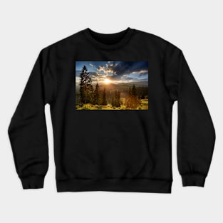 Sunset in the mountains Crewneck Sweatshirt